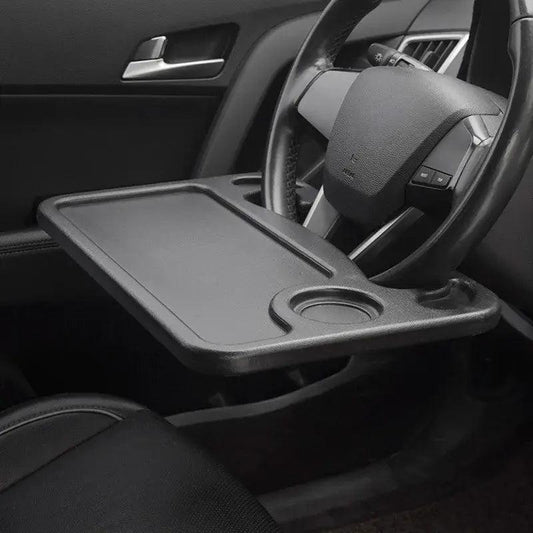 Automobile Driver Table on Steering Wheel for Laptop, Books, Food/Drink, Makeup Etc