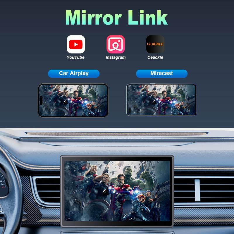 8.1"/ 7" Inch Portable Wireless Apple Carplay Screen and Android Auto, Car Video Players,Carplay Screen